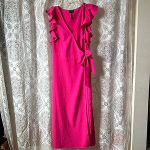 Pink Ruffle Dress size small